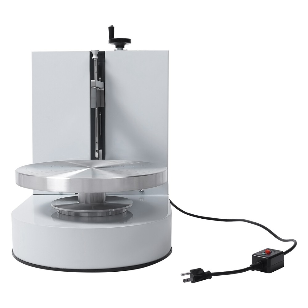 Display Smooth Cream Adjustable 4-12'' Birthday Cake Decorating Machine White