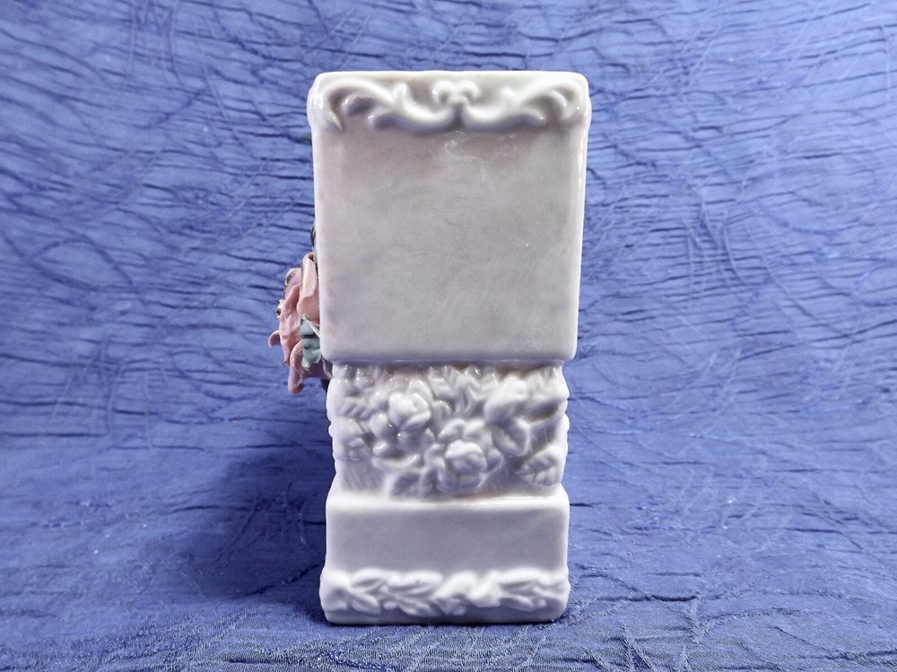 Rectangle Iridescent Floral Vase Decor