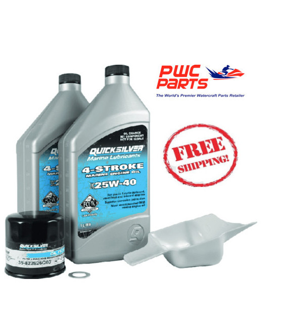 QUICKSILVER Mercury Oil Change Kit w/ Filter  25/30HP EFI 4-STROKE 8M0081911