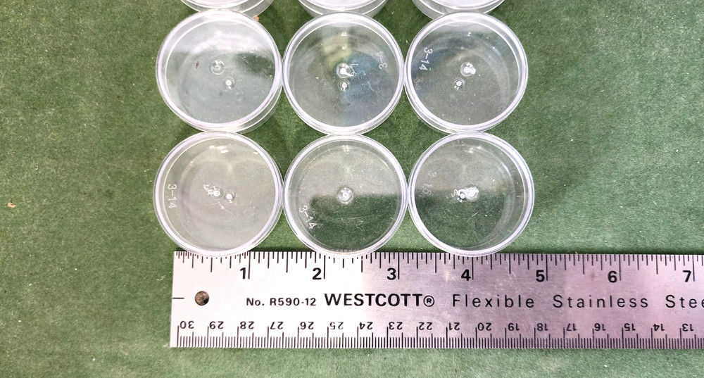 9 Round Acrylic Containers