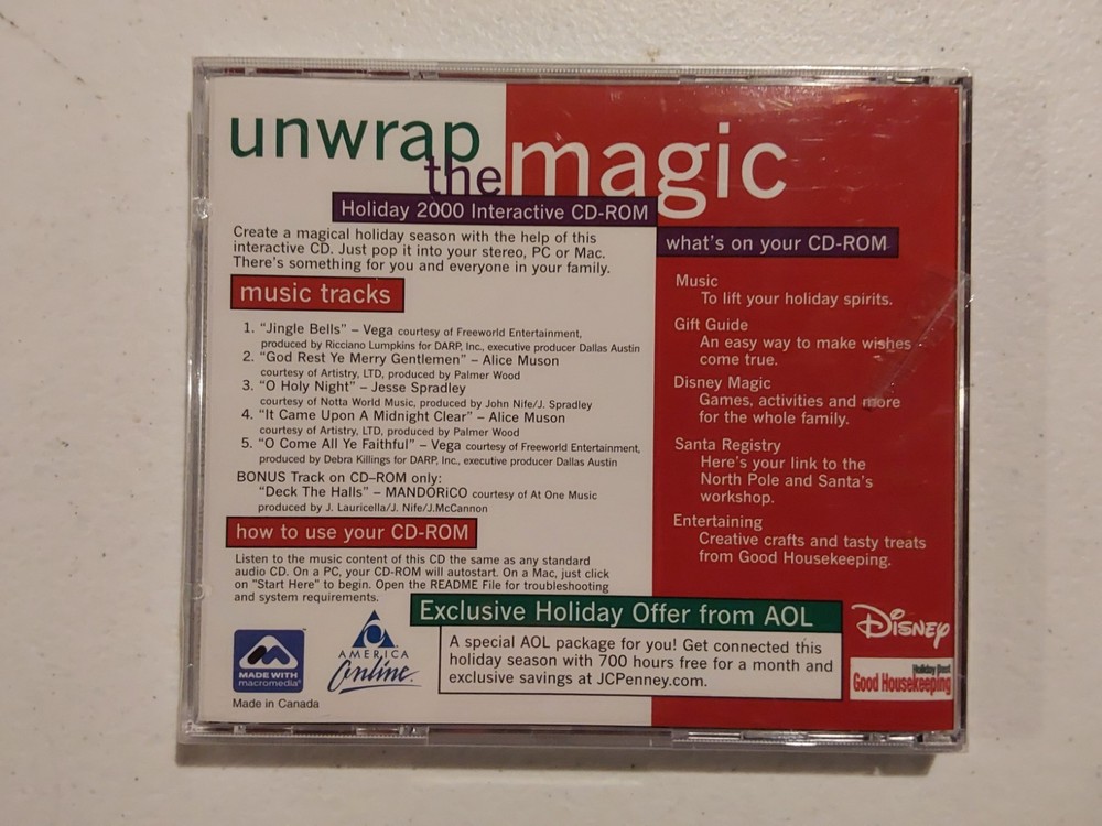 JCPenney Unwrap The Magic Interactive CD-ROM 2000 Unopened SEALED