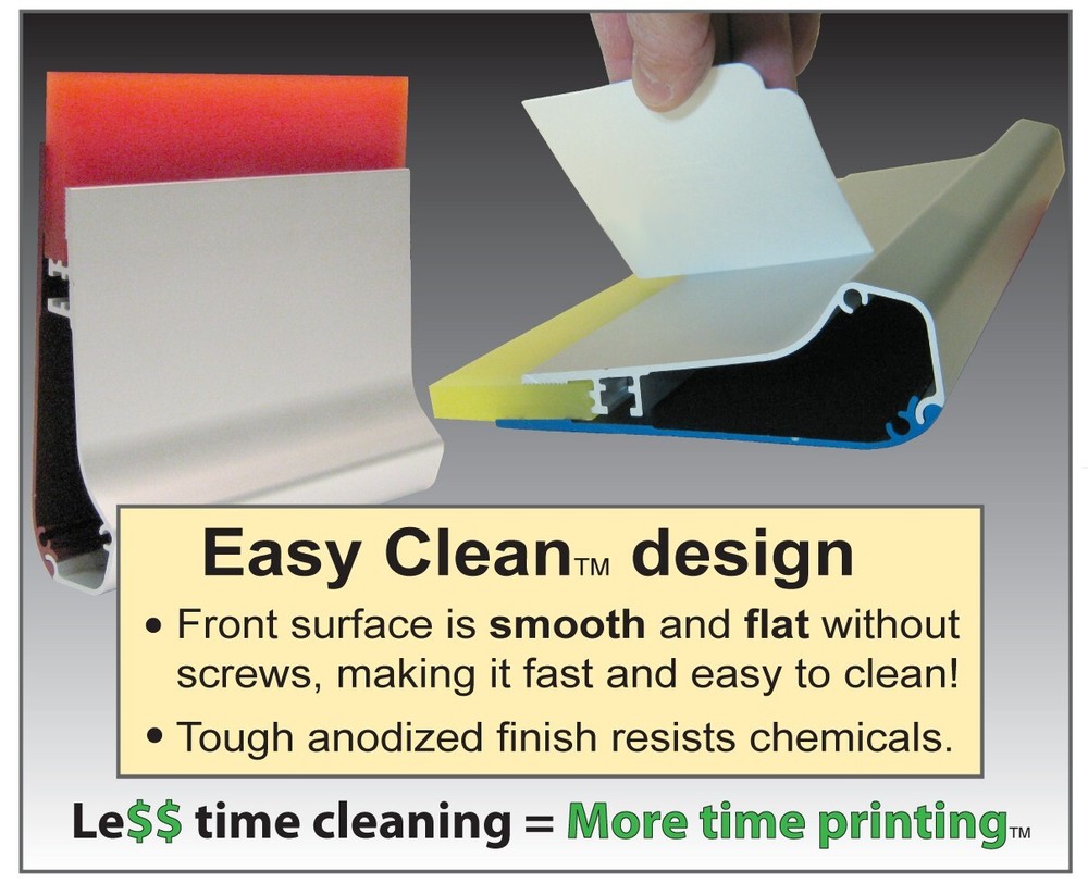 Ergo-Force Squeegee, Aluminum Squeegee,Screen printing squeegee,Ergonomic, 100"