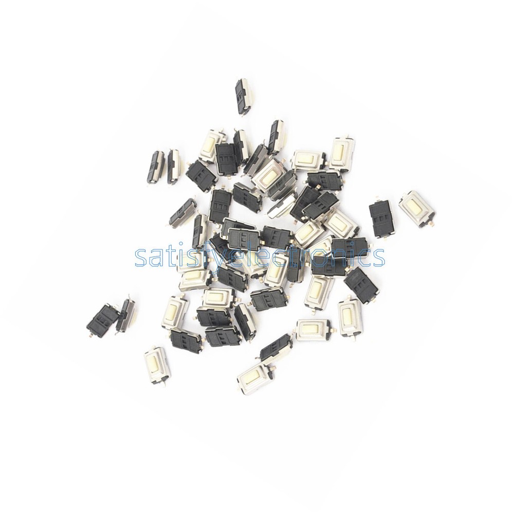 200pcs 3X6X2.5mm Tactile Push Button Switch Tact Switch Micro Switch 2-Pin SMD