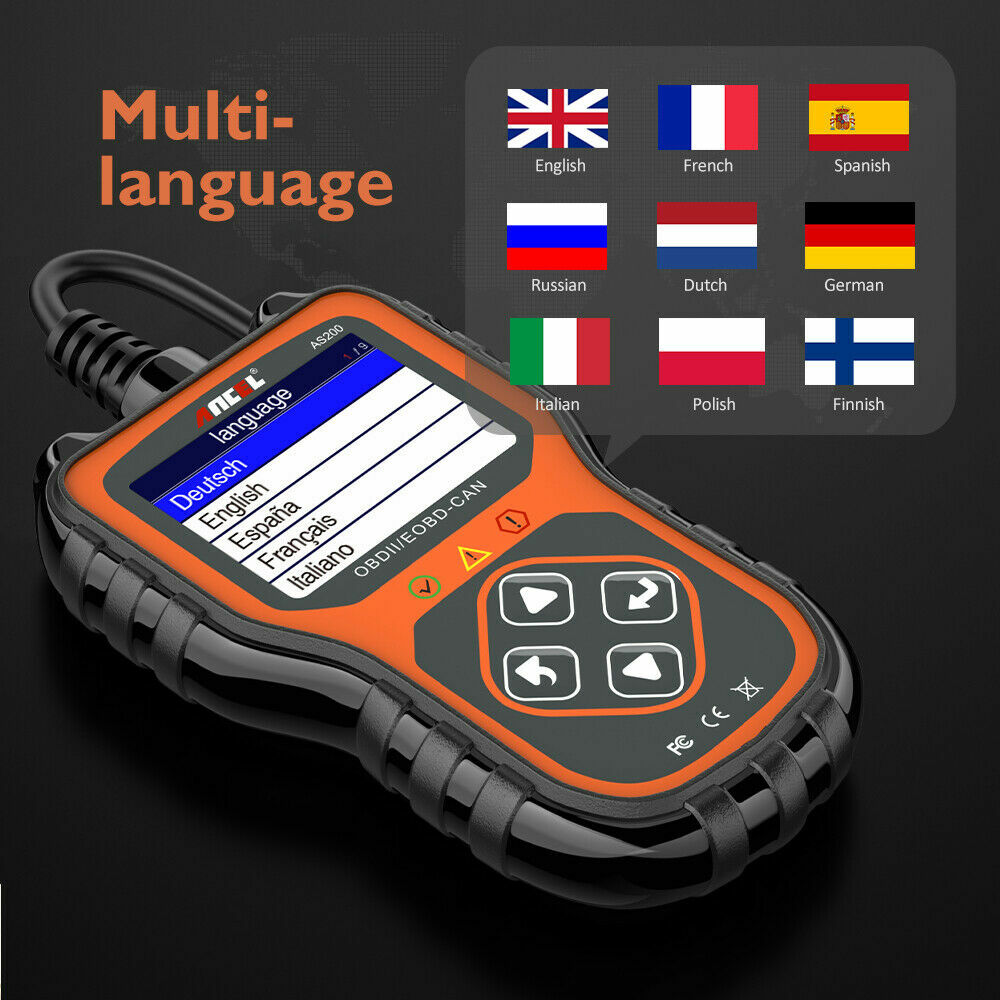 ANCEL AS200 Universal OBD2 Car Engine Fault Code Reader Diagnostic Scanner Tool