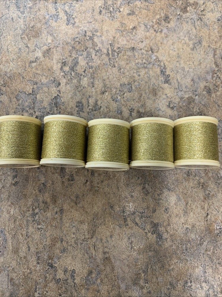 5 Spools MADEIRA Metallic Polyester Embroidery Threads 200M, #24