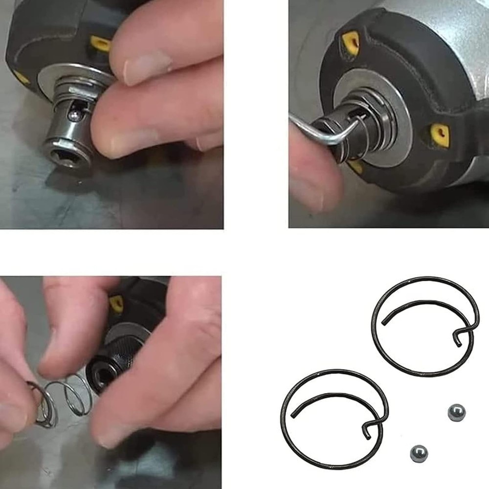 Compact 2 Pack Spring and Steel Ball Set - Essential for Impact Driver Users