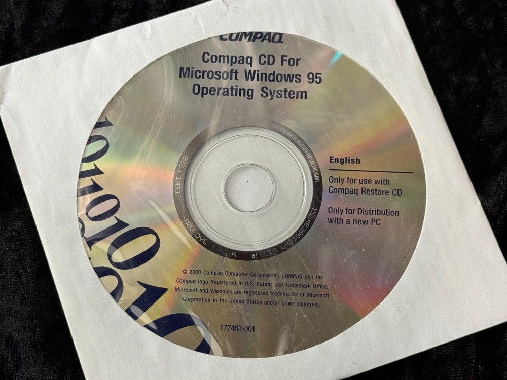 Compaq  CD for Microsoft Windows 95 Operating System