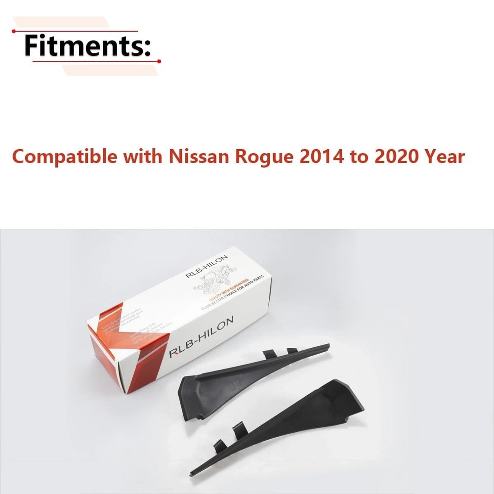 Pair Windshield Wiper Cowl Cover Compatible with Nissan Rogue replacement