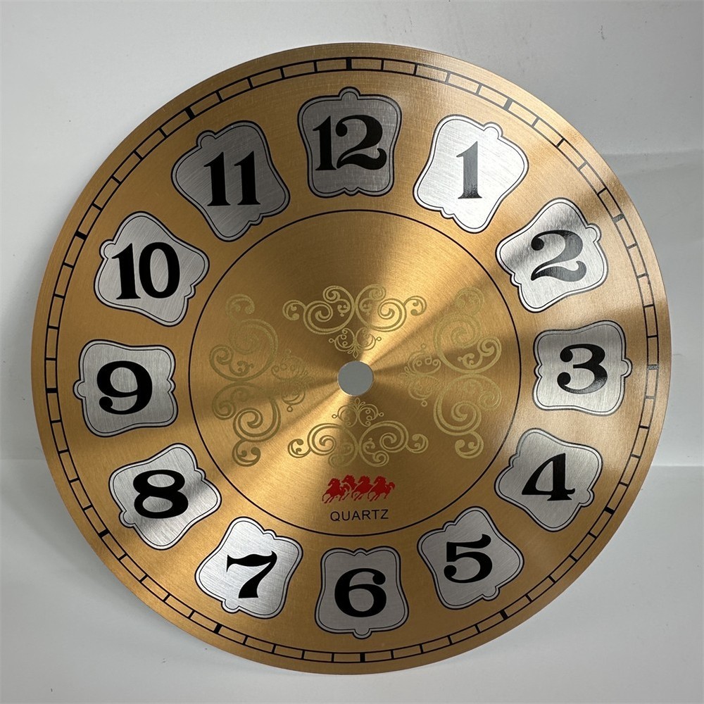 DIY Clock Face Aluminium Wall Clock Creative Application Elegant Design