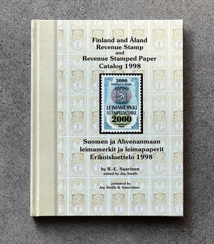 Finland Aland Revenue Stamp Catalog 1998 Saarinen Jay Smith Tarn Copy