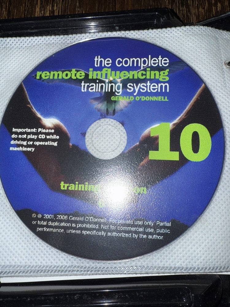 GERALD O'DONNELL "ARVARI Remote Influencing" *Missing 2 Discs* Please READ