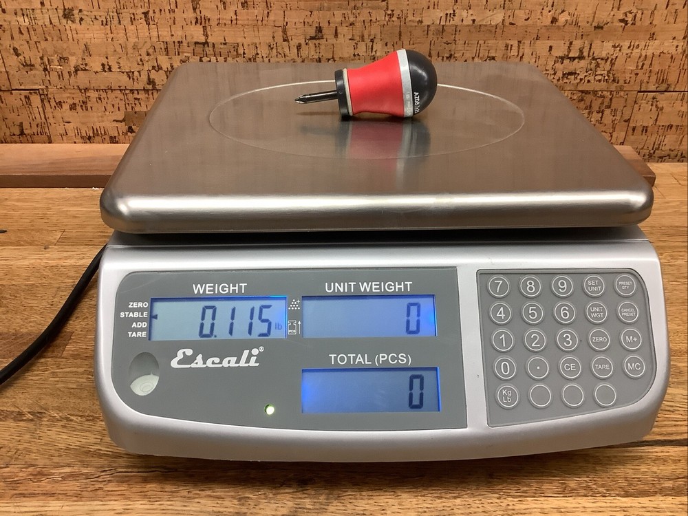 escali digital scale quantity and unit counting C136 -no Manual