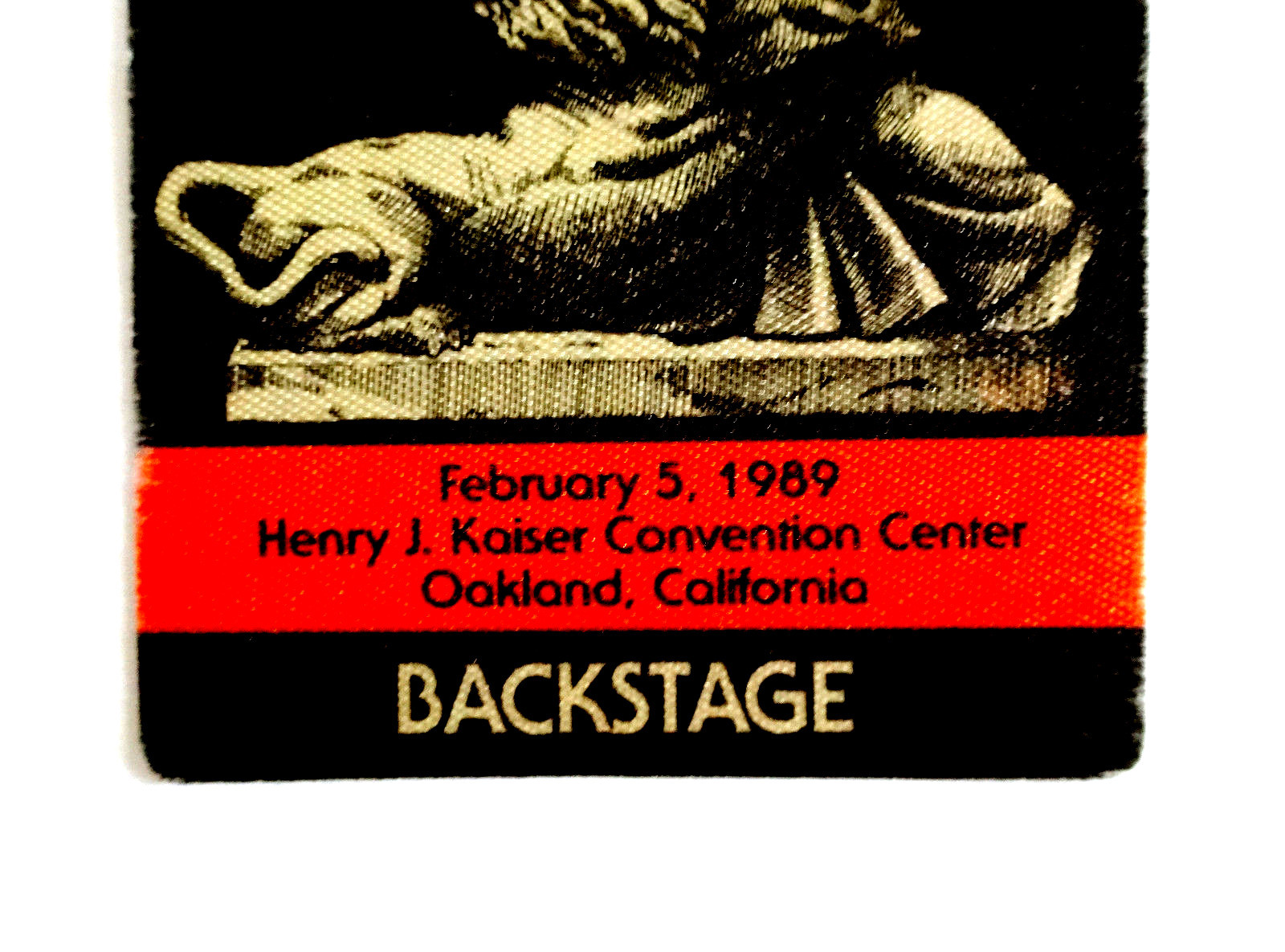 Grateful Dead Backstage Pass Oakland Kaiser 2/5/89 2/5/1989 Samson Delilah Lion