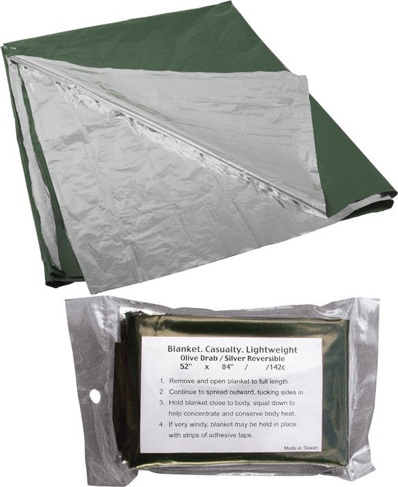 Olive Drab Lightweight Casualty Blanket (52" x 84")