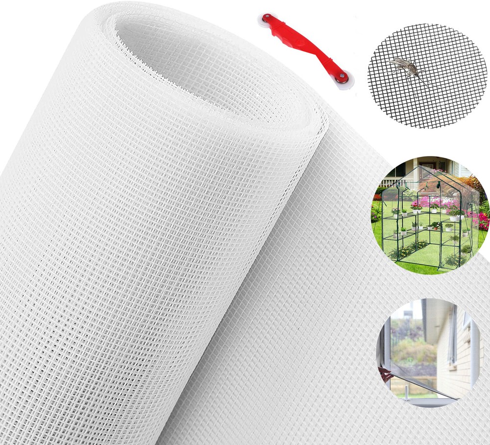 PVC/Nylon Screen Mesh Roll for DIY: Doors and Windows Screen Replacement