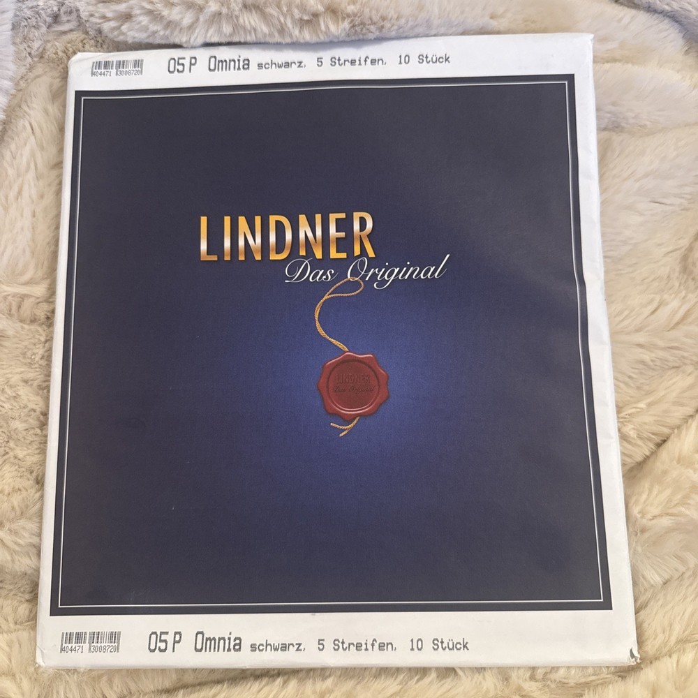 Lindner 5-Pocket Black Omnia System, 10 Pages