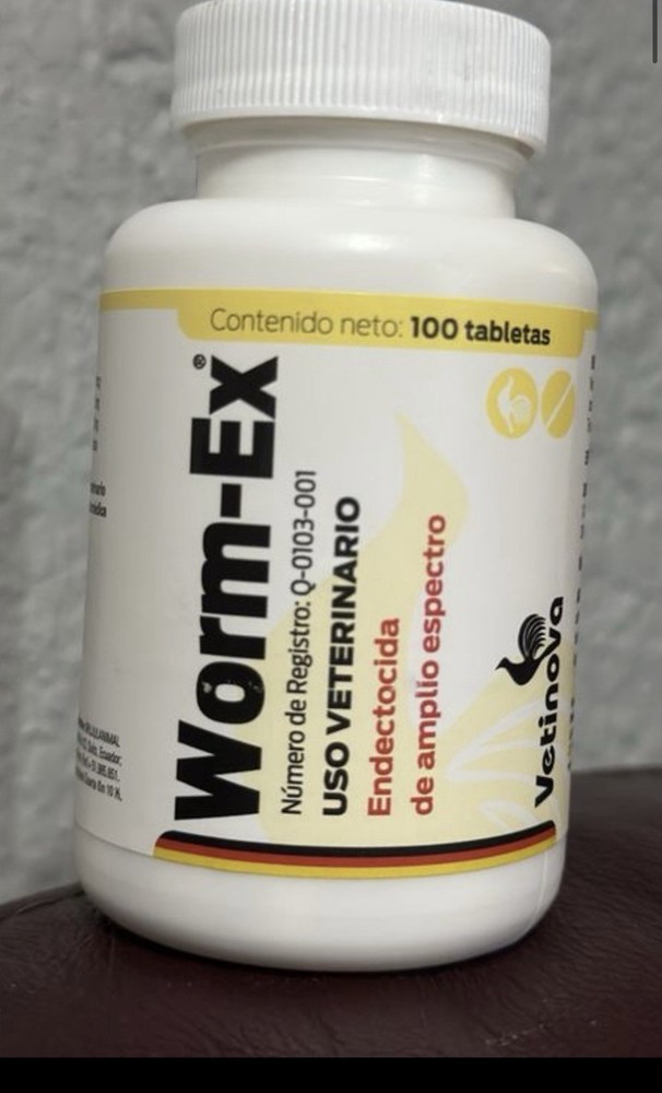 Worm-Ex Desparasitante (dewormer) 100 Caps.