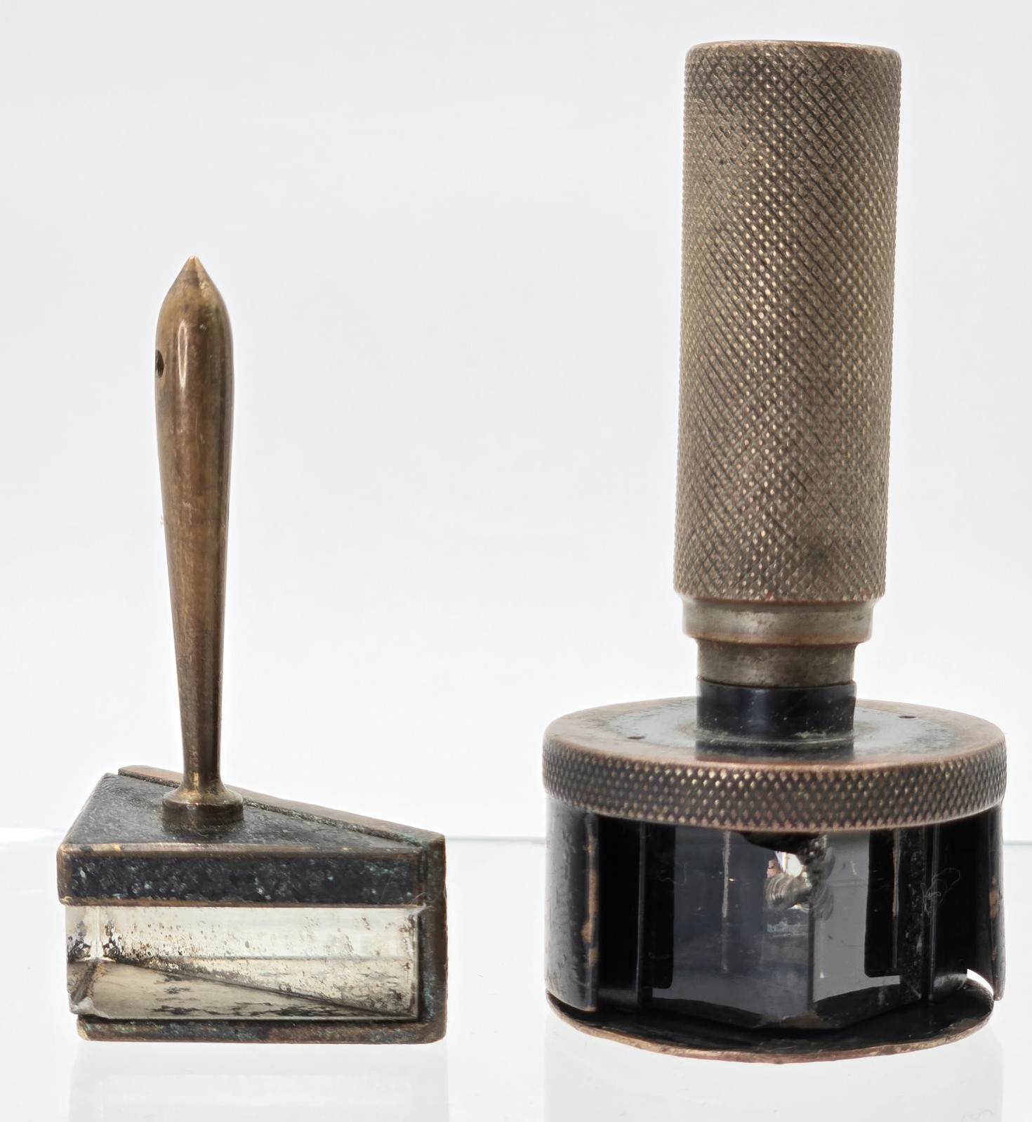 Antique Pentiprism & Angle Prism Lot - Kern Aarau No.119 Rotating Cap & Zeiss??