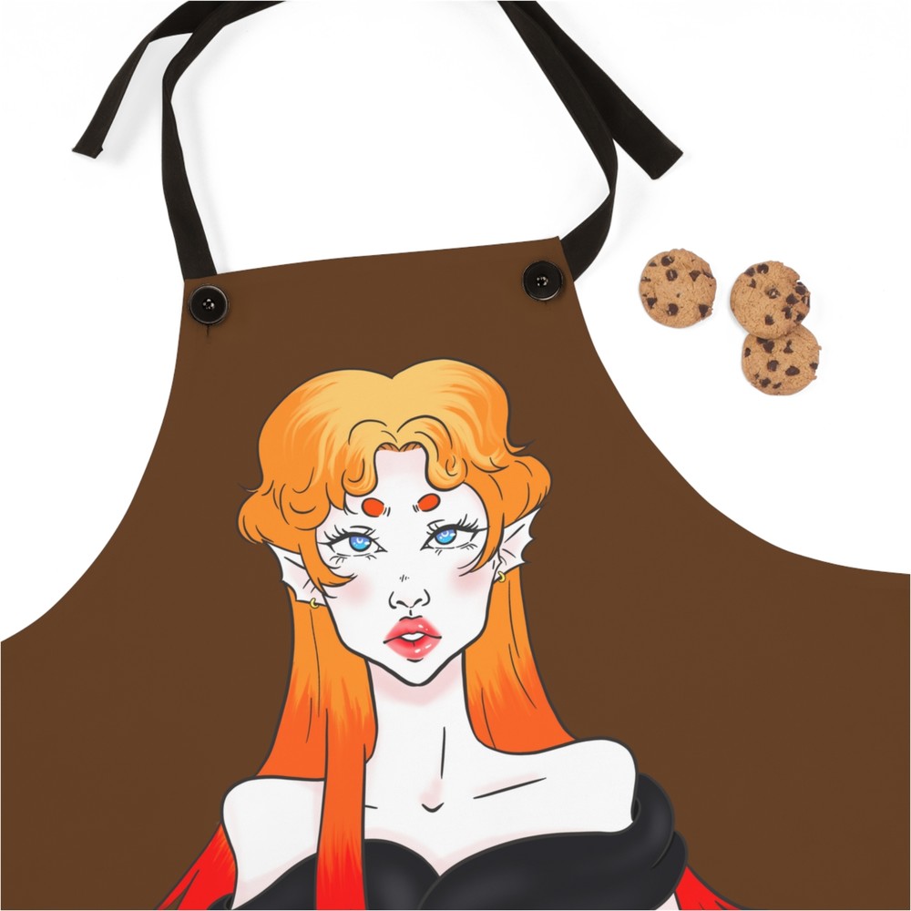Dinner is on me | Anna | Brown | Apron (AOP) Kitchen | Kitchen Apron