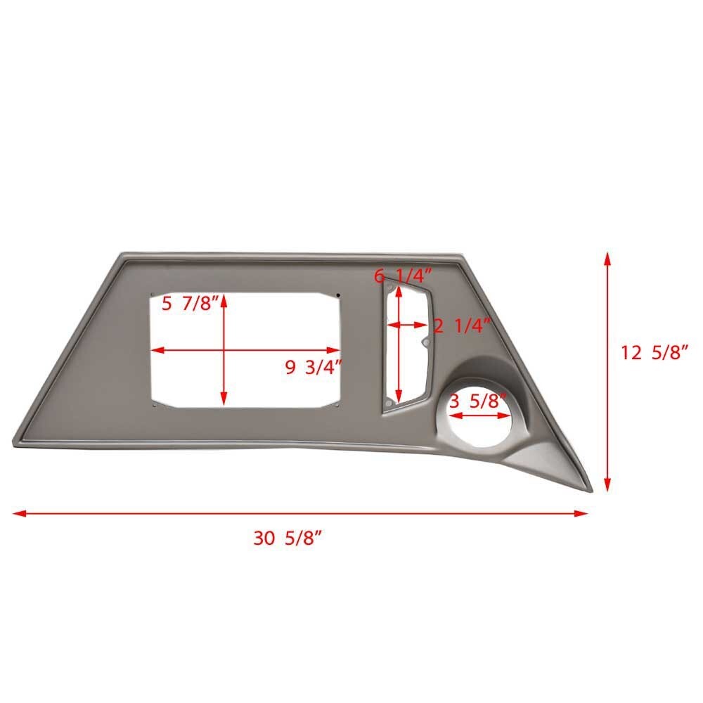 Ranger Boat Chartplotter Panel 7202306C | 619FS Metallic Gray HDS-9T