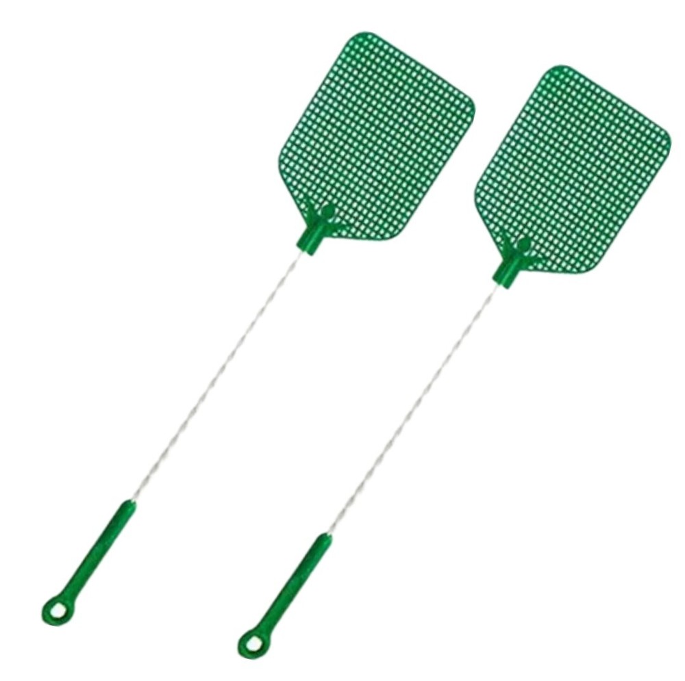Fly Swatter with Wire Handles & Plastic Grip, 4 Colors, (2 Pack)