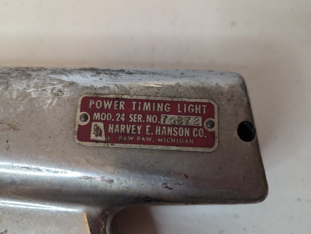 HARVEY E. HANSON CO. MODEL 24 Power Timing Light Tool