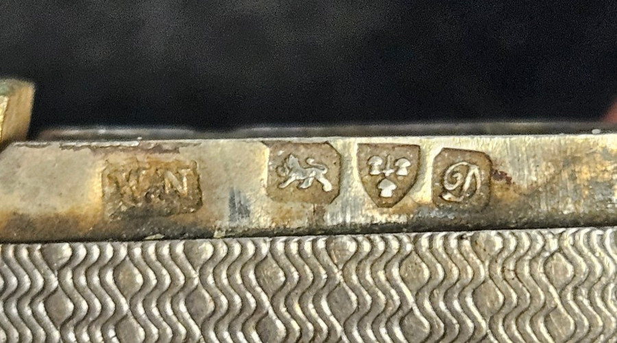 Victorian Match Safe Sterling Art Nouveau Wm. Neale Chester Great Britain RARE !