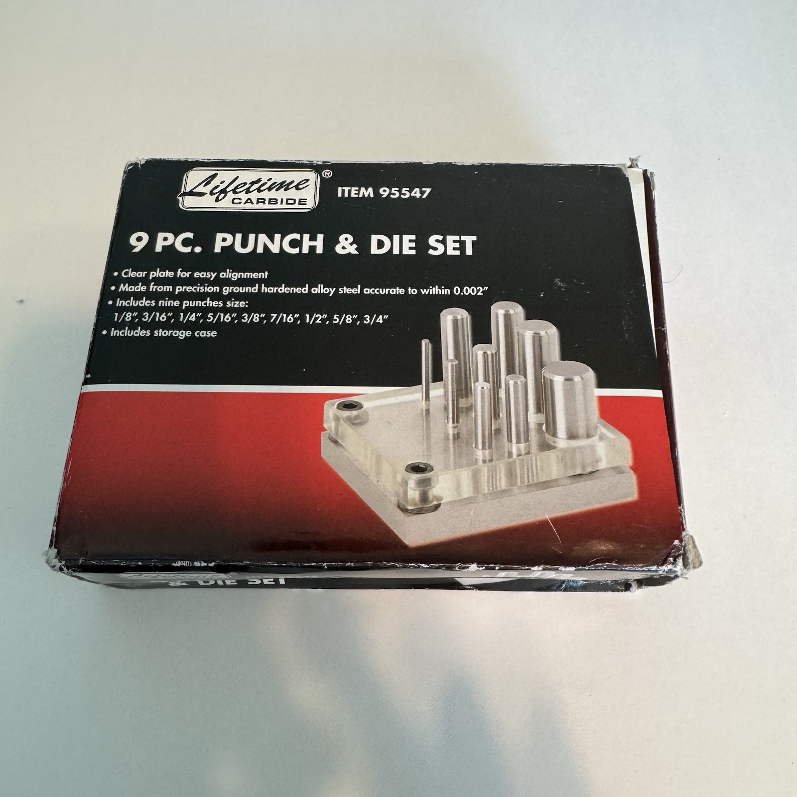 Lifetime Punch and Die Set, 9 Piece