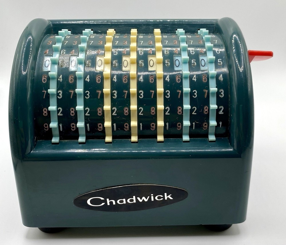 Vintage Chadwick Handy Adding Machine Mini Calculator Made In Japan