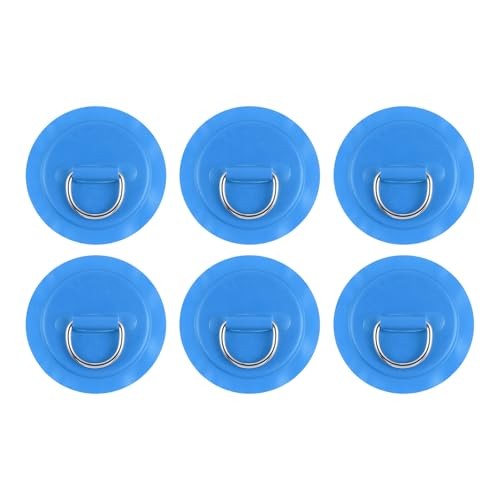 D-Ring Patch Stainless Steel D-Ring PVC Patch Pad No Glue Include for Blue