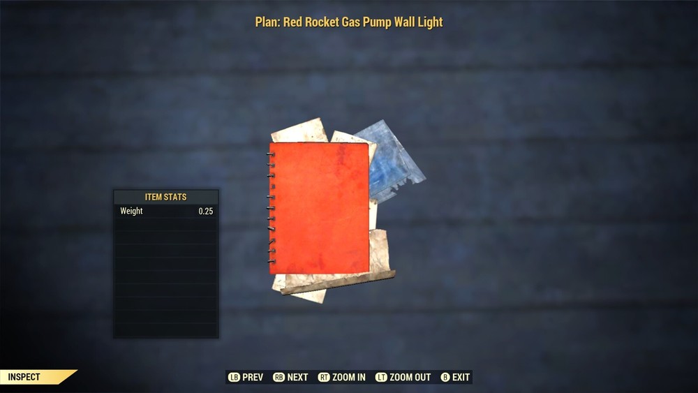 (Xbox) Red Rocket Gas Pump Wall Light Plan