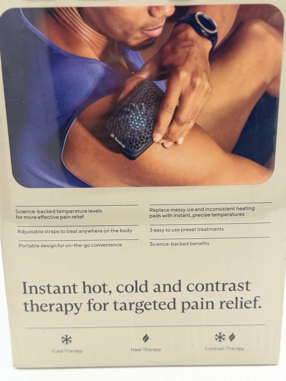 Therabody RecoveryTherm Cube Relieve Pain Cold Heat Therapy Wellness - NEW