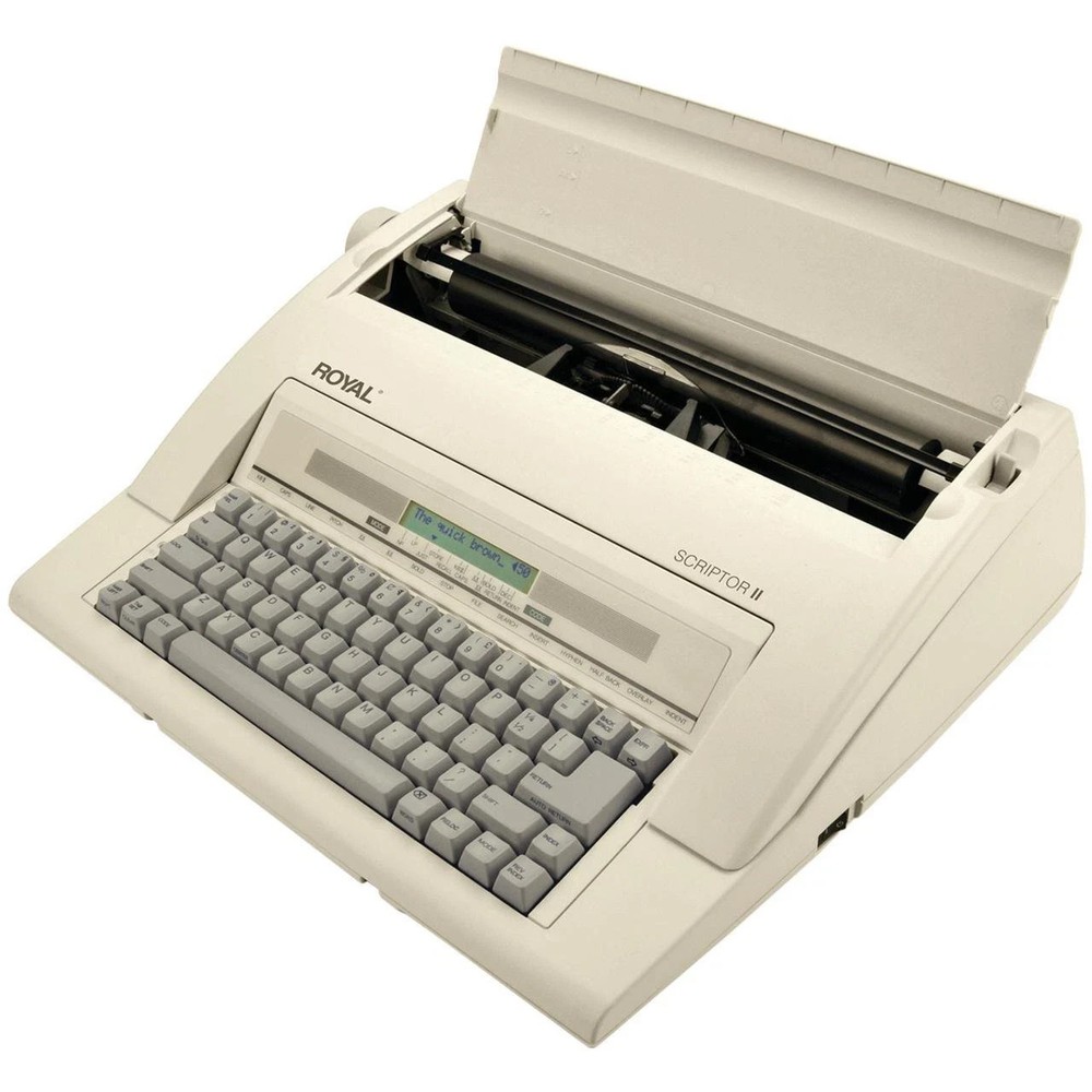 ROYAL 69147T Scriptor II Typewriter (White) NEW
