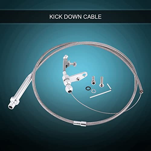 Kickdown Cable,Kick Down Cable Kickdown Compatible for TH350 Stainless Steel