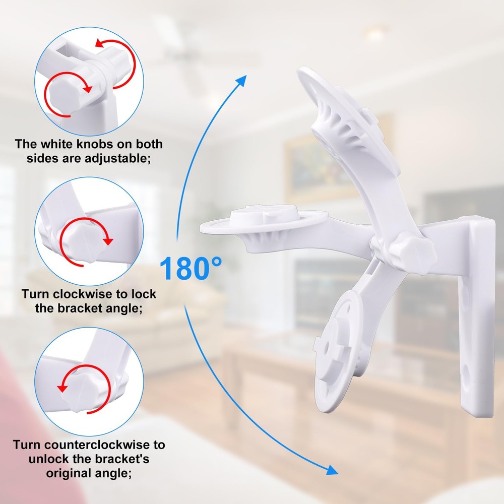 2pcs Camera Wall Mount Compatible with Reolink E1 / Pro, White Camera...