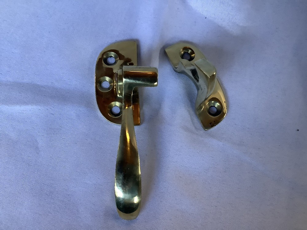 Brass Ice Box Latch Handle 2 Piece 3/8” Offset