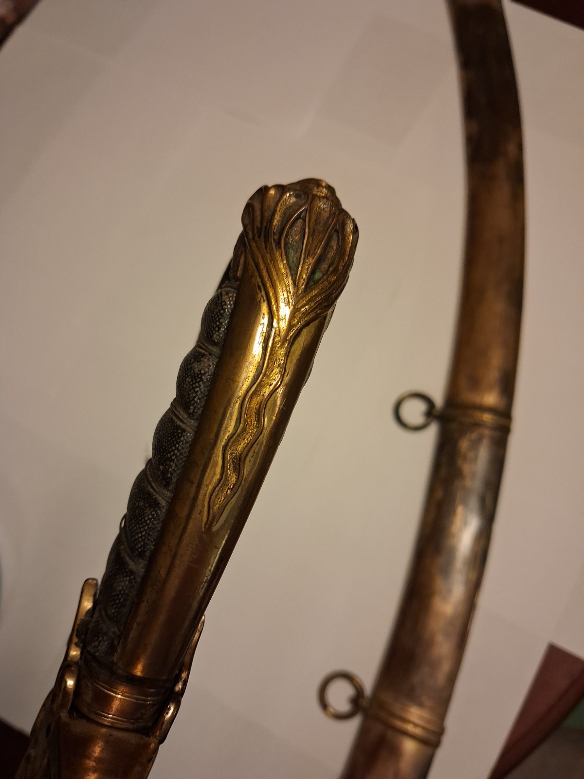 Antique 1800-1830's Ottoman Turkish Officer's Sword Muslim Script Moon Sunburst!