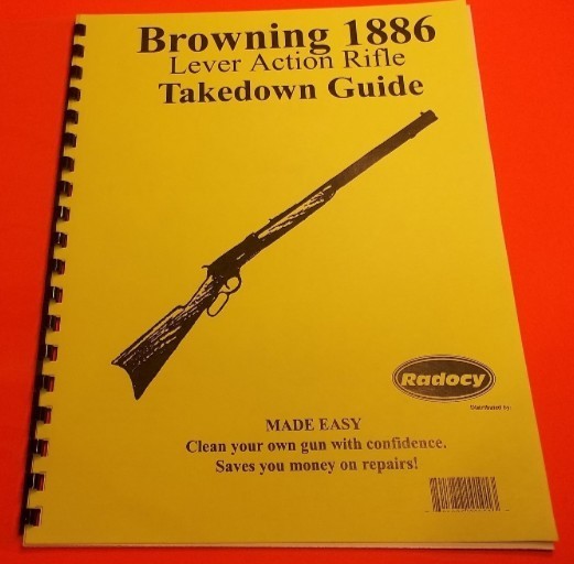 Browning Model 1886 Lever Action Rifle Takedown Guide – Printed Reference  (233)