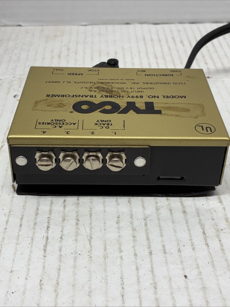 Tyco Hobby Transformer Model 899V Tested See Description