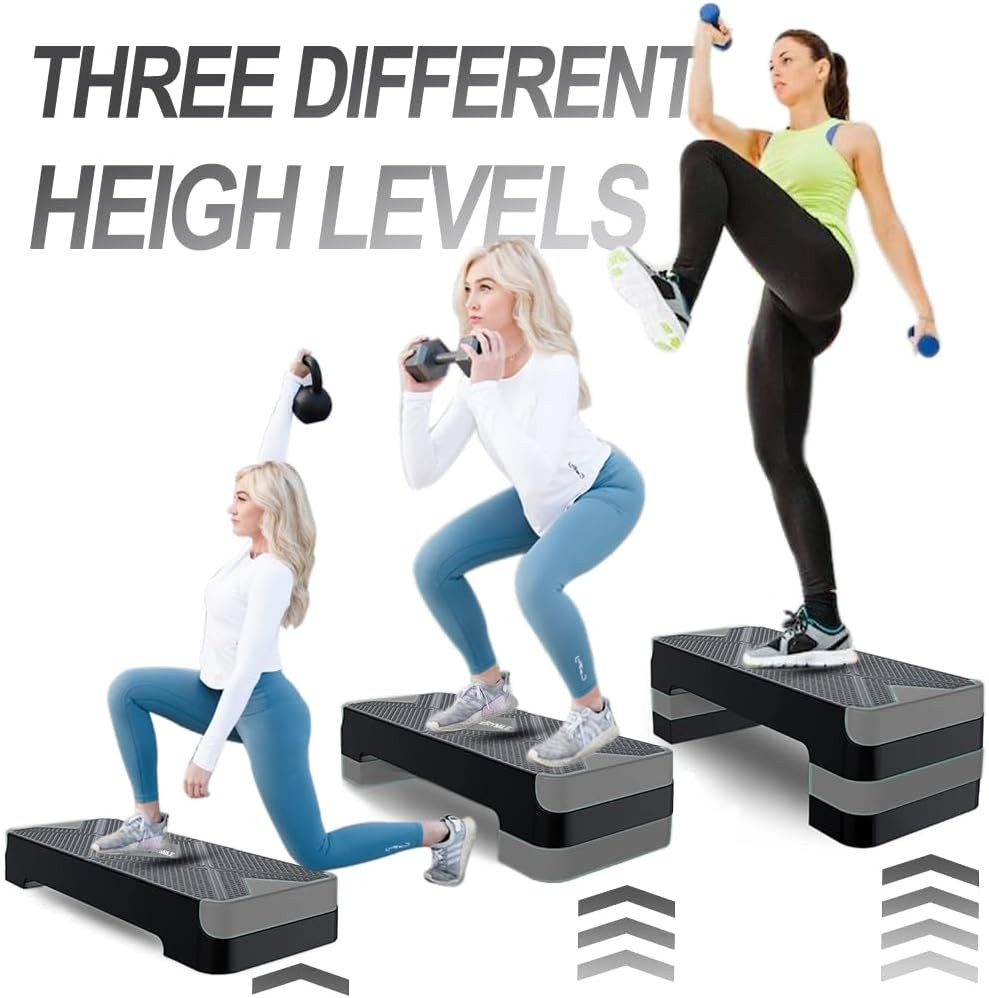 Aerobic Exercise Step, Adjustable Aerobic Stepper for Exercise, Workout Step Pla