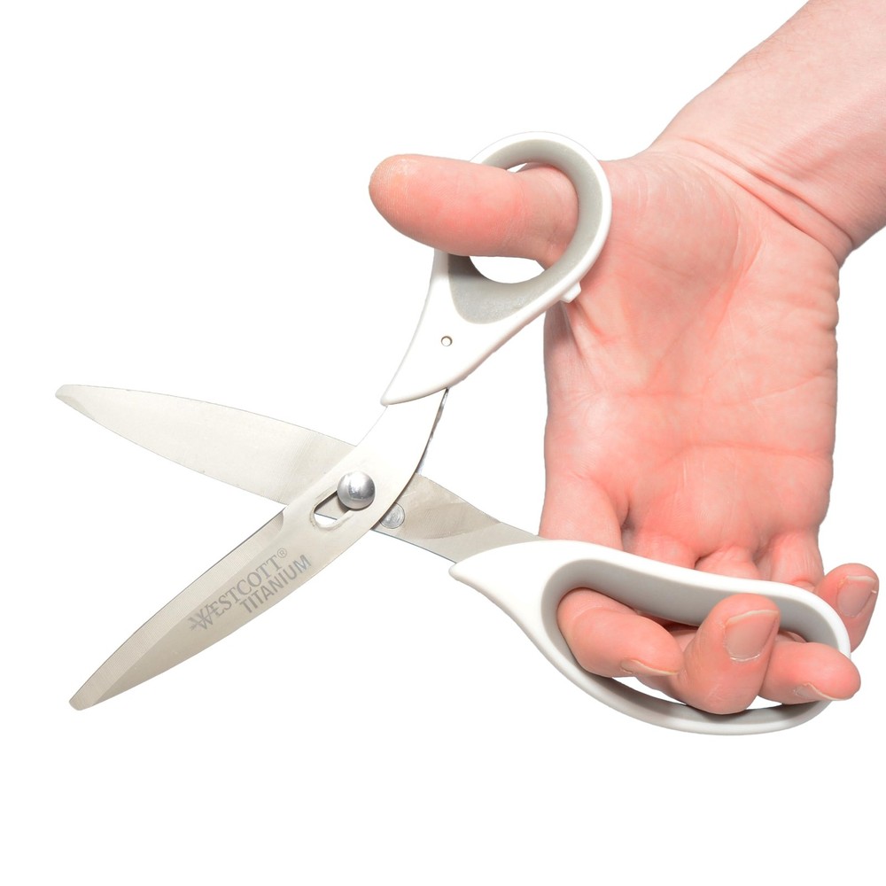 8.5" Power Pivot Titanium Bonded Soft Handle High-Leverage Crafting and Fabri...