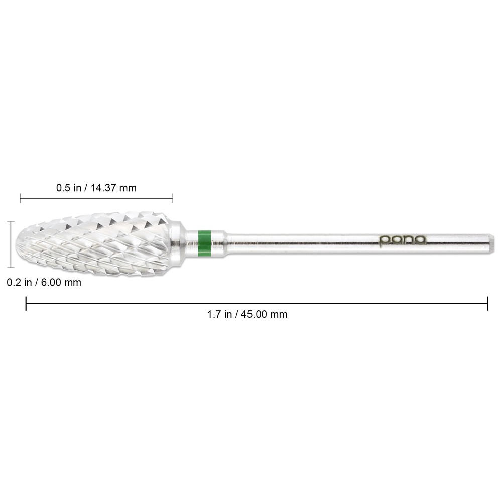 Professional Silver Flame Nail Drill Bit Coarse Grit