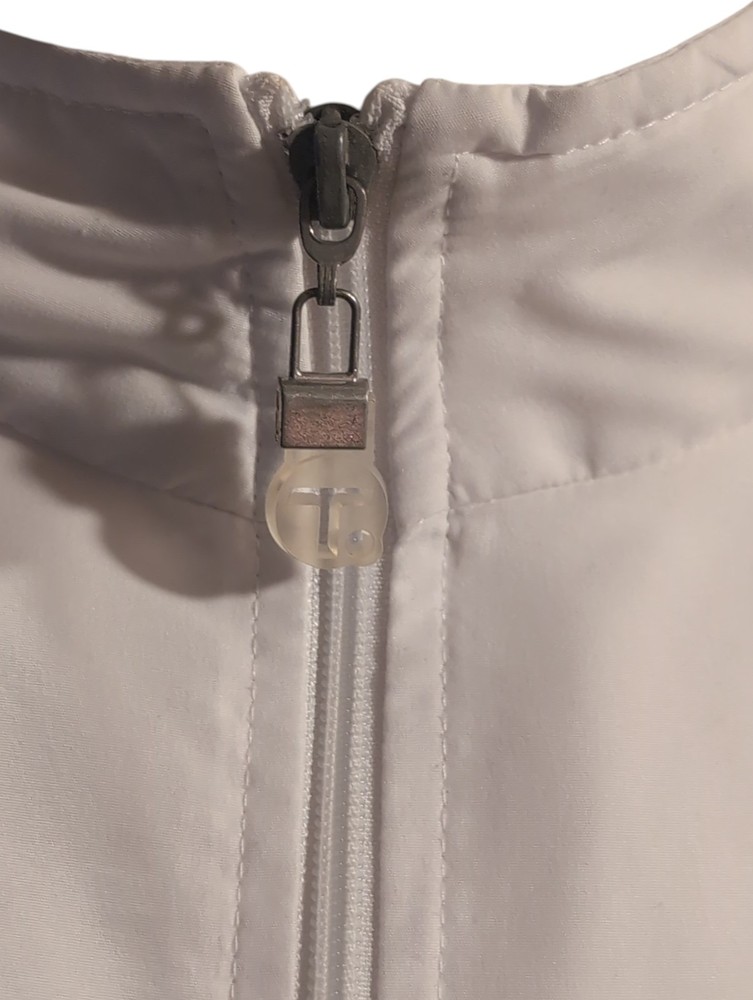 Taylor Men's Bowling Jacket White Polyester - medium