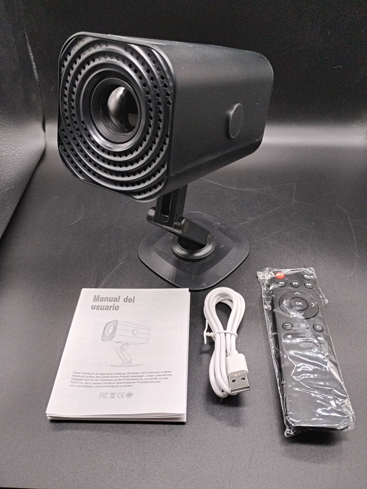 LED Mini Life Style Projector by Light Source Type C , HD Or USB Black