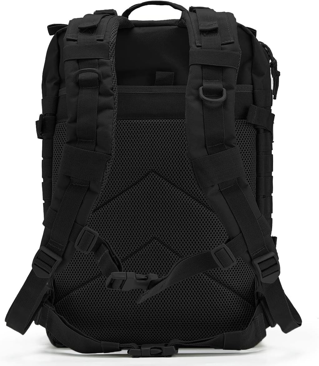 45L Military Tactical Backpacks For Men Camping Hiking Trekking Daypack Black