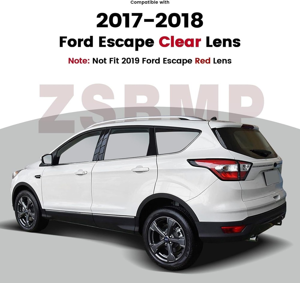 Left Tail Lights Assembly Compatible With 2017 2018 Ford Escape Kuga