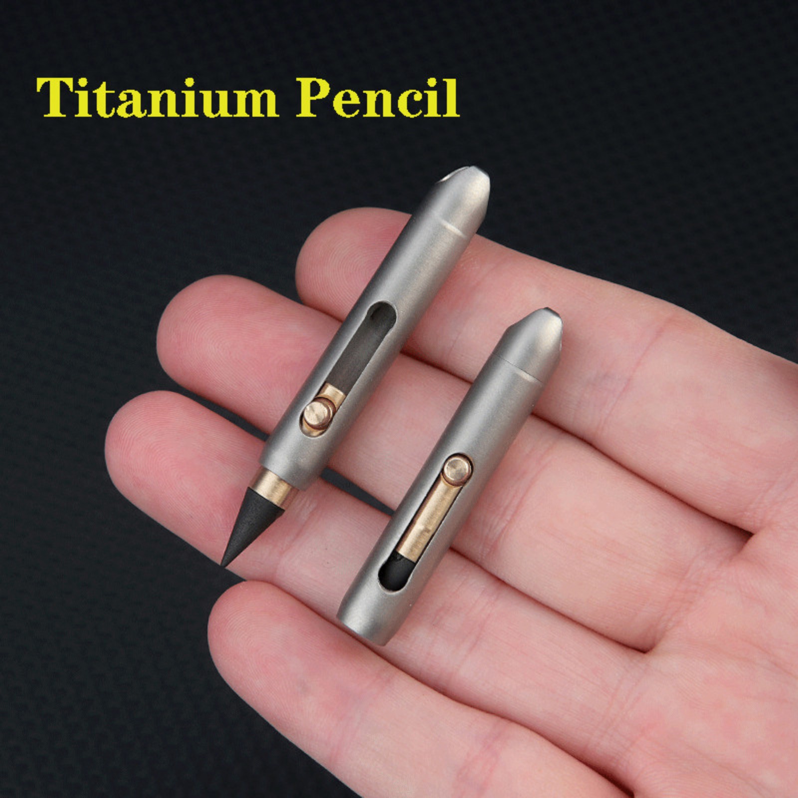 EDC Titanium Alloy Mini Mechanical Pencil Writing Portable Outdoor Keychain Tool