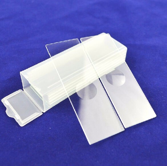 5pcs Reusable Laboratorial Single Concave Liquid Blank Microscope Glass Slides