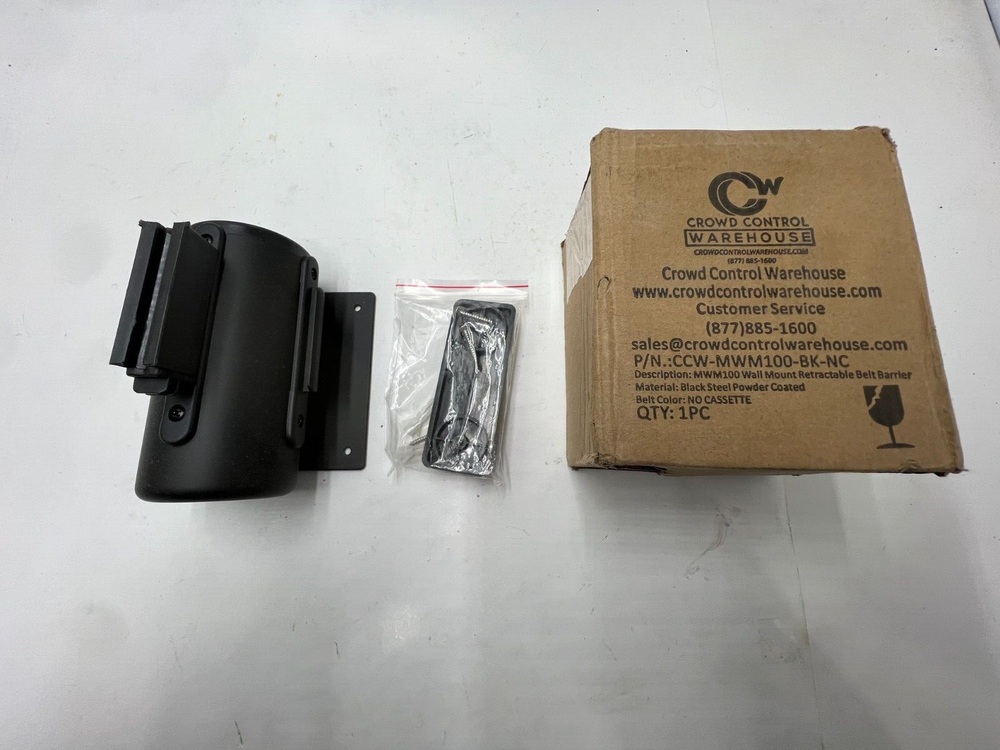 Crowd Control Warehouse MWM100 Wall Mount Retractable Belt Barrier