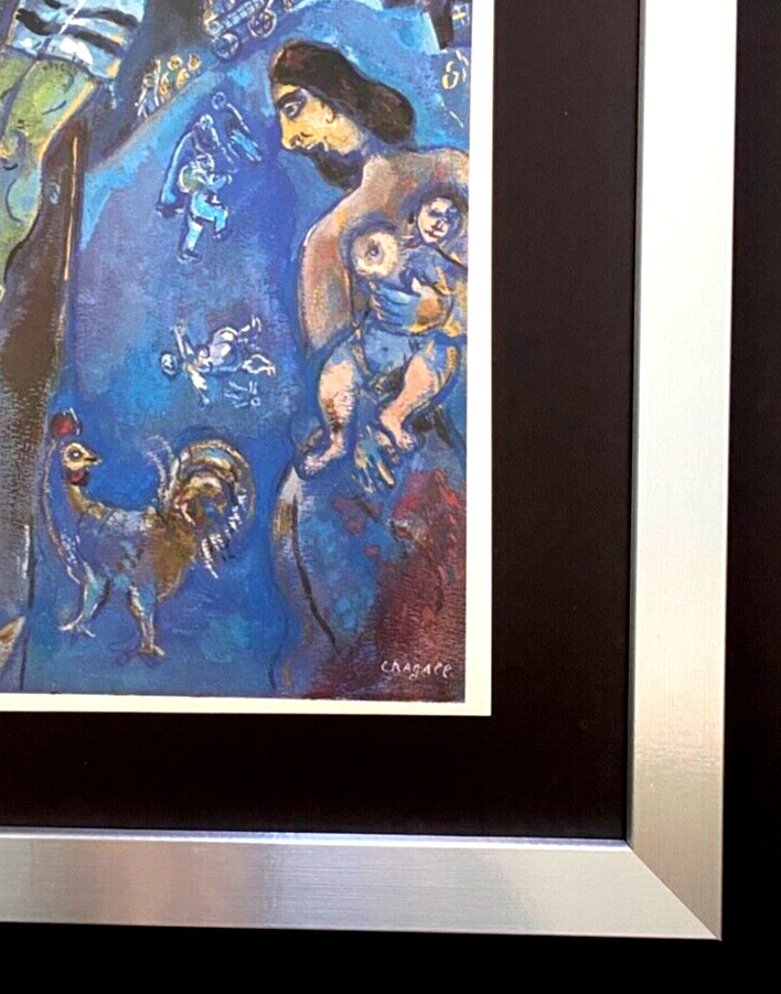 MARC CHAGALL + 1973 BEAUTIFUL SIGNED PRINT FRAMED + BEAUTIFUL + BUY NOW!
